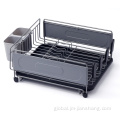 1 Tier Powder Coated Dish Rack Modern Design Dish Drying Rack For Kitchen Factory